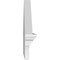 Ekena Millwork Peaked Cap Smooth Architectural PVC Combination Pediment, 32"W x 14-7/8"H x 2-3/4"P (Pitch 6/12) PEDPC032X150PKC00 - alternate 3